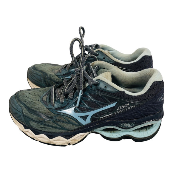 Mizuno Wave Creation 20 Running Shoes Womens 6 Blue Low Top Lace Up 411061 - Picture 3 of 12